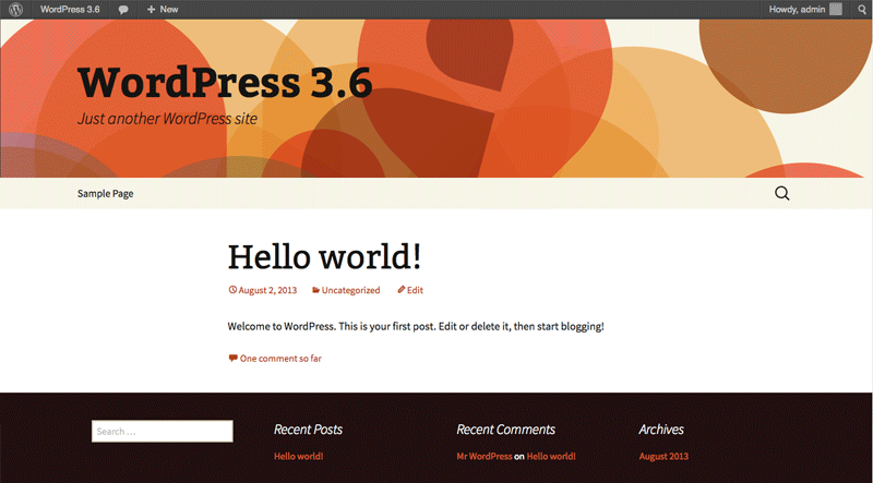 WordPress 3.6 Featured Image