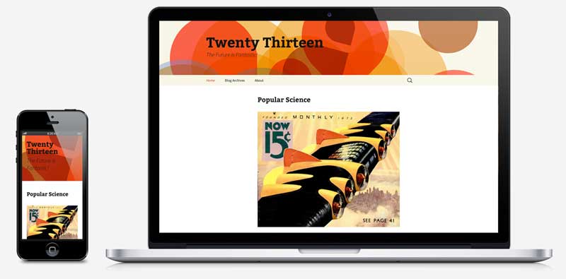 New Twenty Thirteen Default Theme