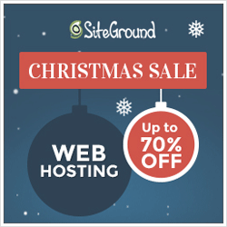 SiteGround Christmas Deal - up to 70% off web hosting!