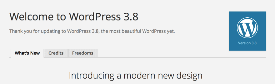 WordPress 3.8 Featured Img