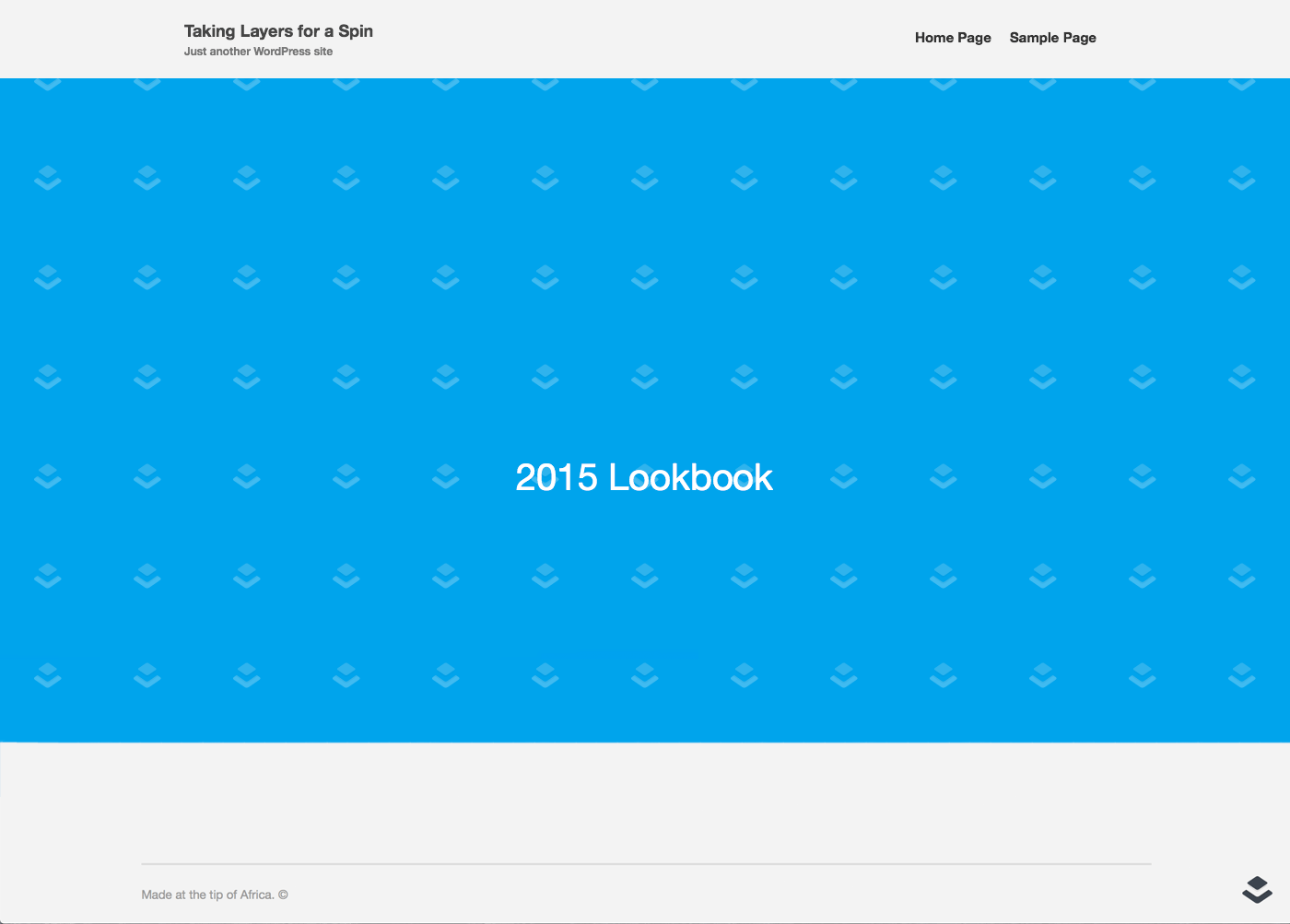 Layers Lookbook Page Template - Screenshot