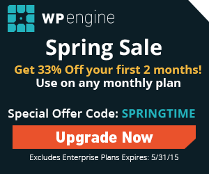 WPEngine SpringTime Deal