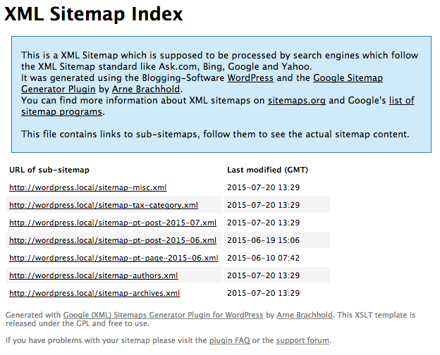 Google XML Sitemaps