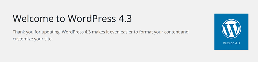 What's New in WordPress Version 4.3