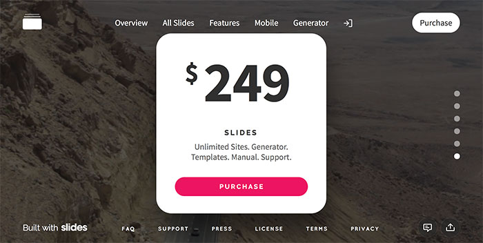 Slides Framework Pricing