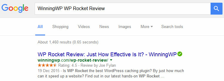 Review Rich Snippets
