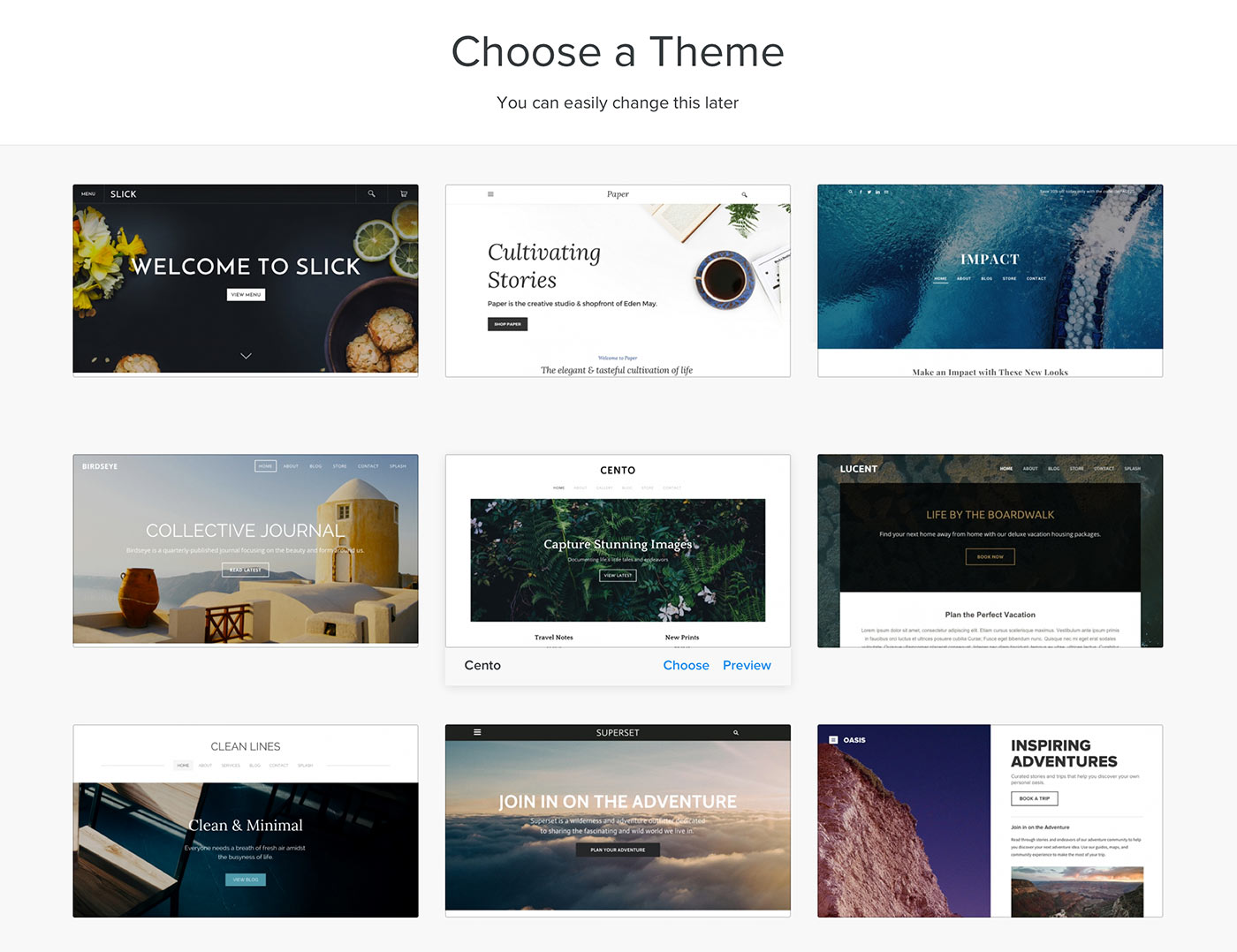 Weebly Design Options