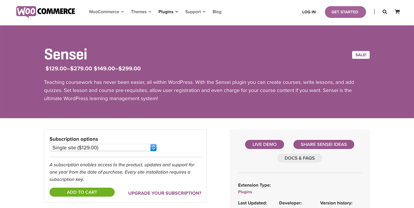 WooCommerce Sensei