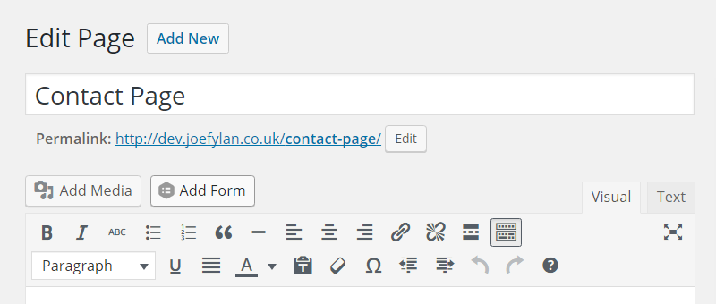 Gravity Forms Review Add Form