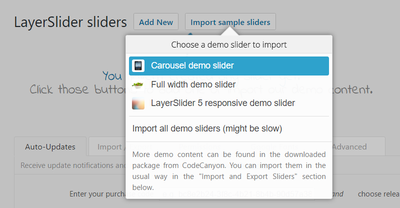 LayerSlider Choose