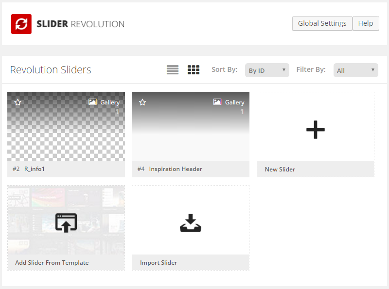 Slider Revolution Screen