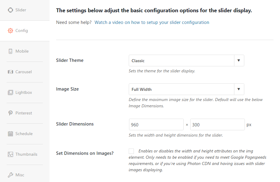 Soliloquy Config