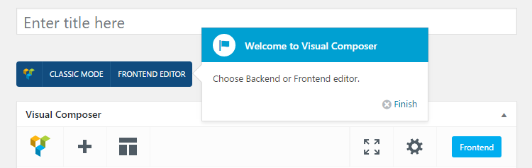 Image of the Visual Composer editor buttons