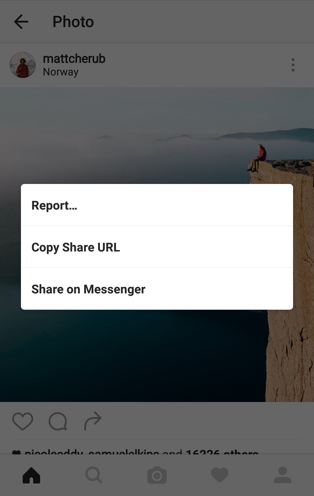 Copy the Instagram Share URL on mobile.