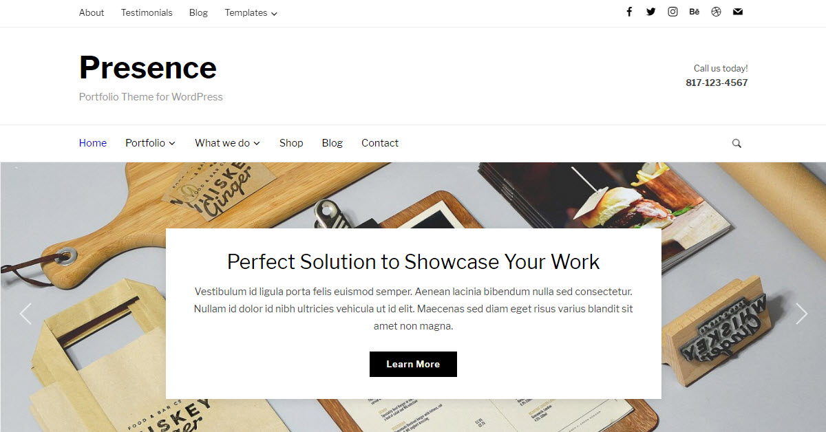 The Presence WordPress Theme from WP Zoom