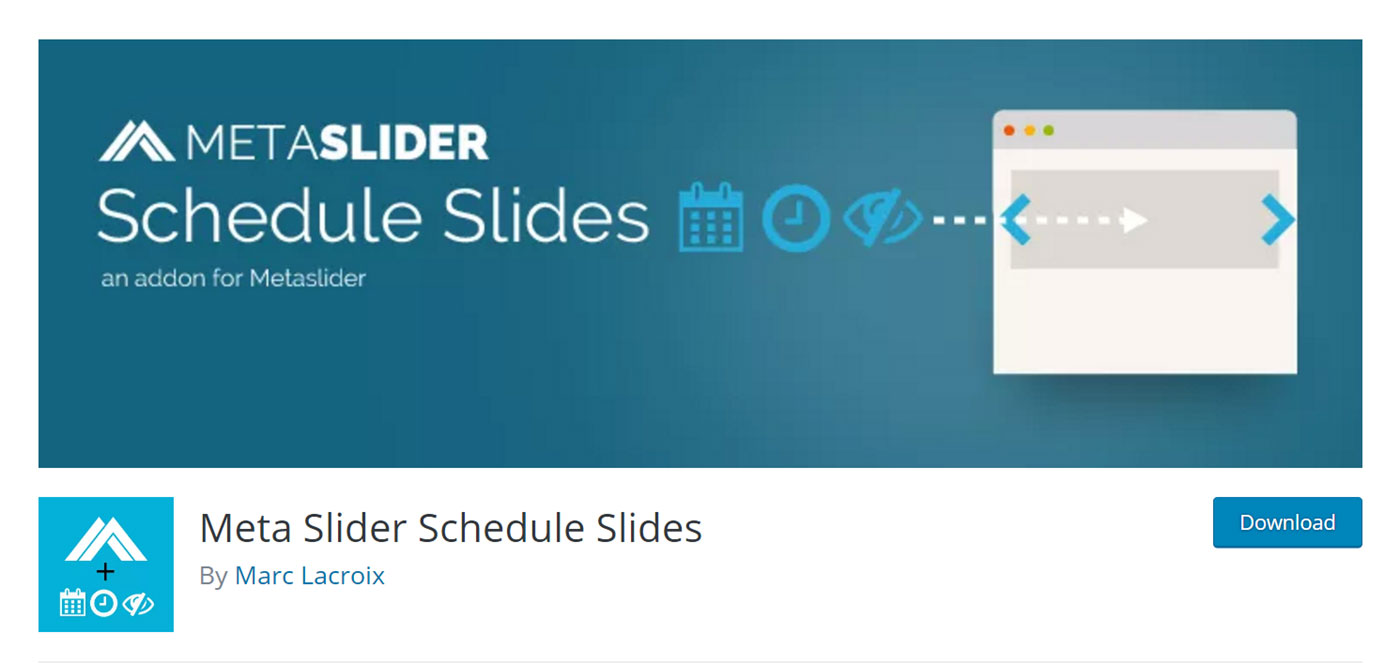 Meta Slider Schedule Sliders Add-on
