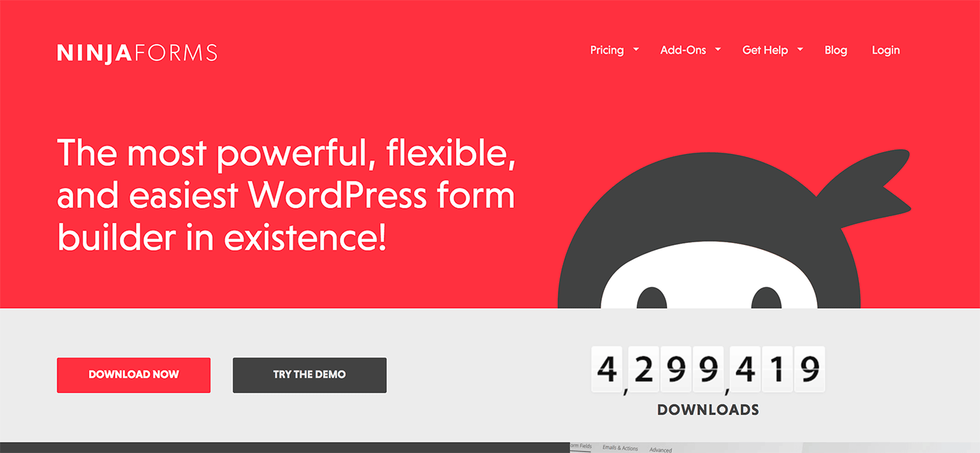 Ninja Forms Homepage