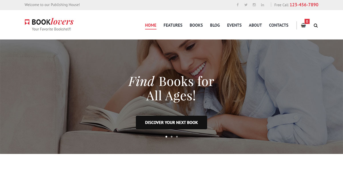 Book Lovers - WordPres Theme