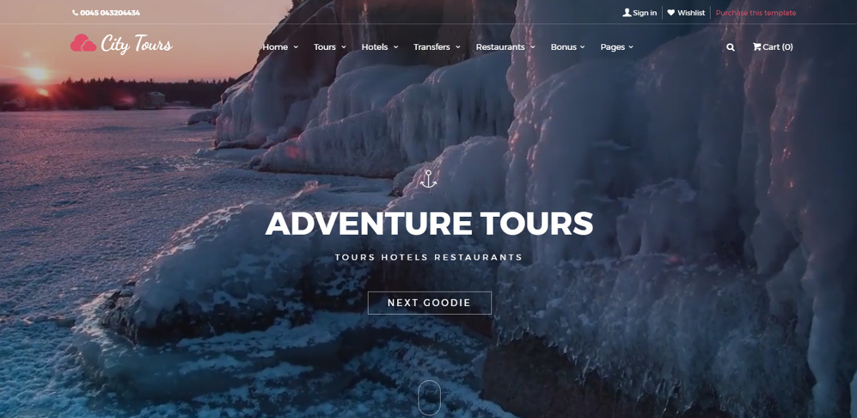 Cuty Tours HTML template