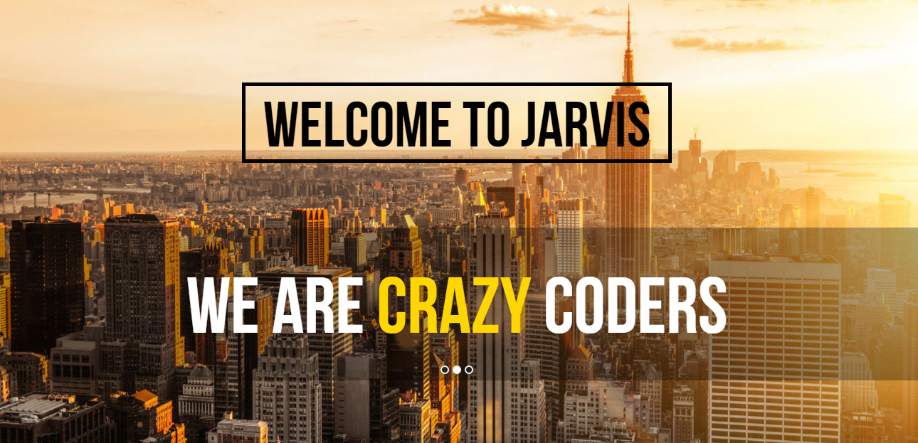 Jarvis HTML template