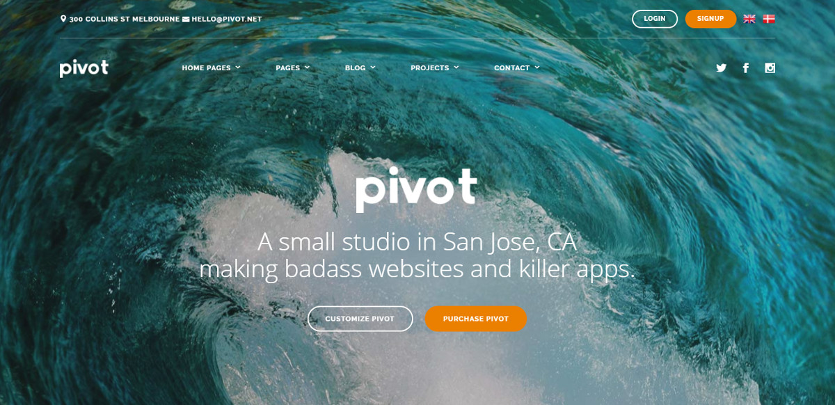 Pivot HTML template