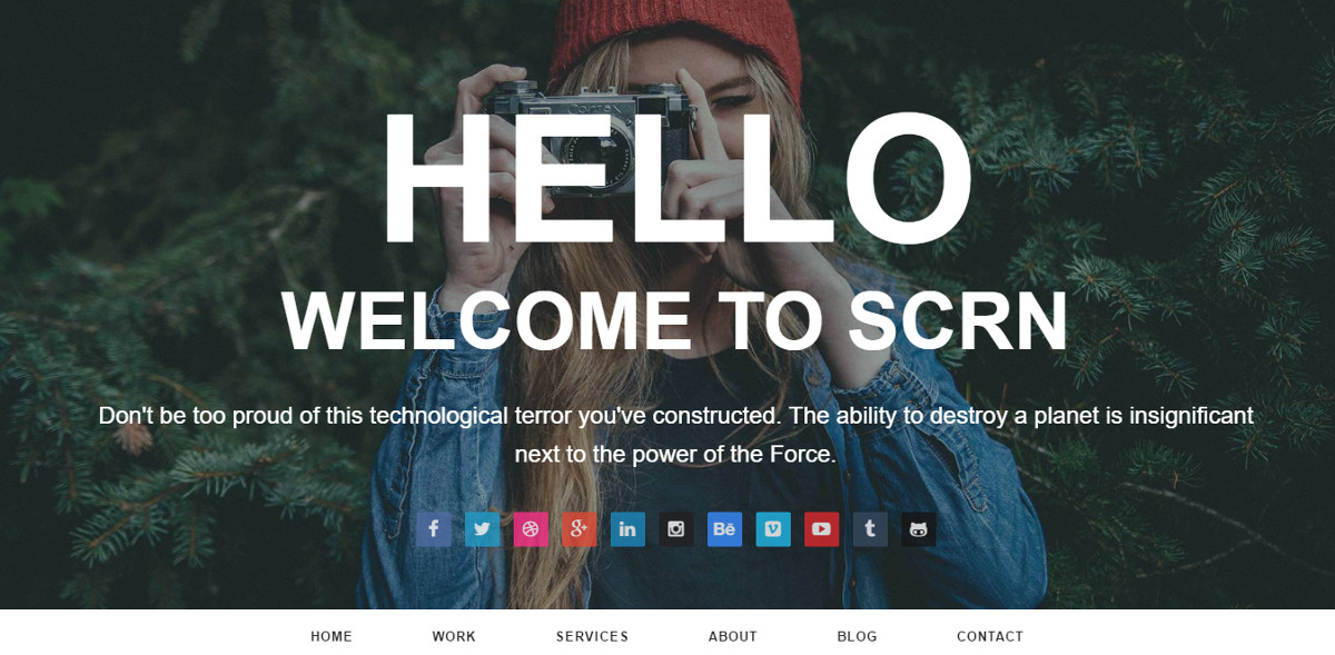 SCRM HTML template