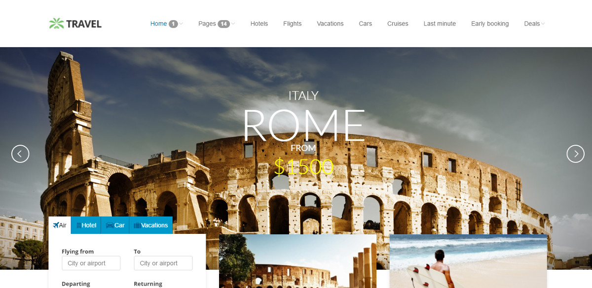 Travel Agency HTML template