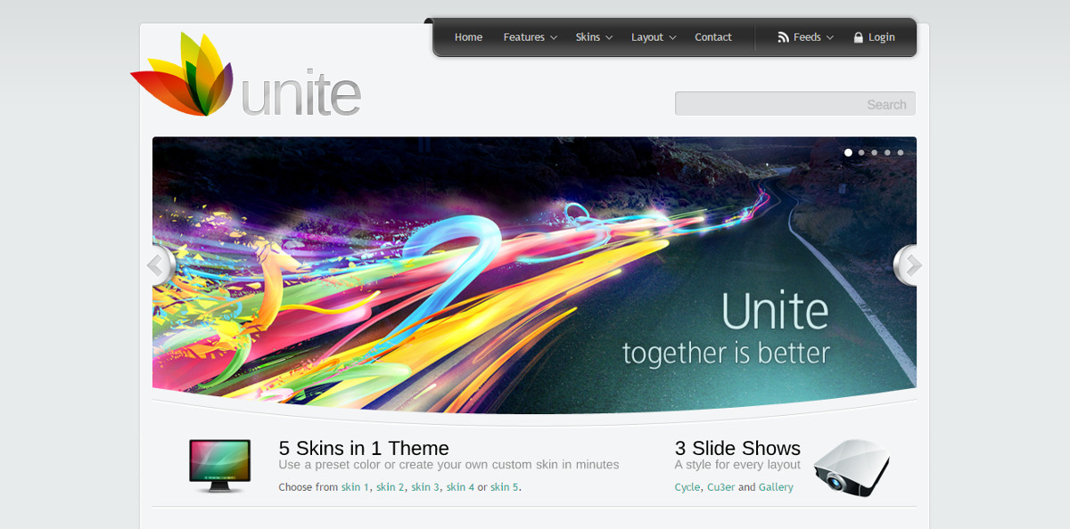 Unite HTML template