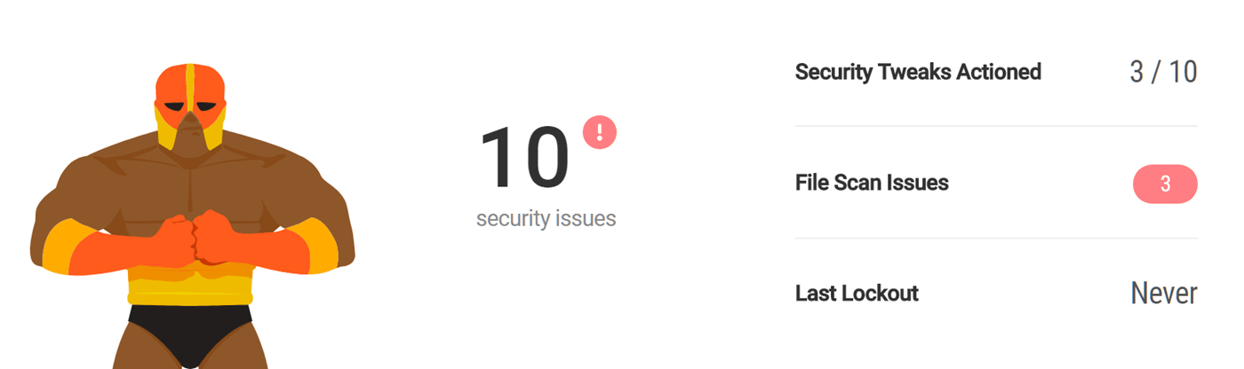 Security report from the Defender plugin