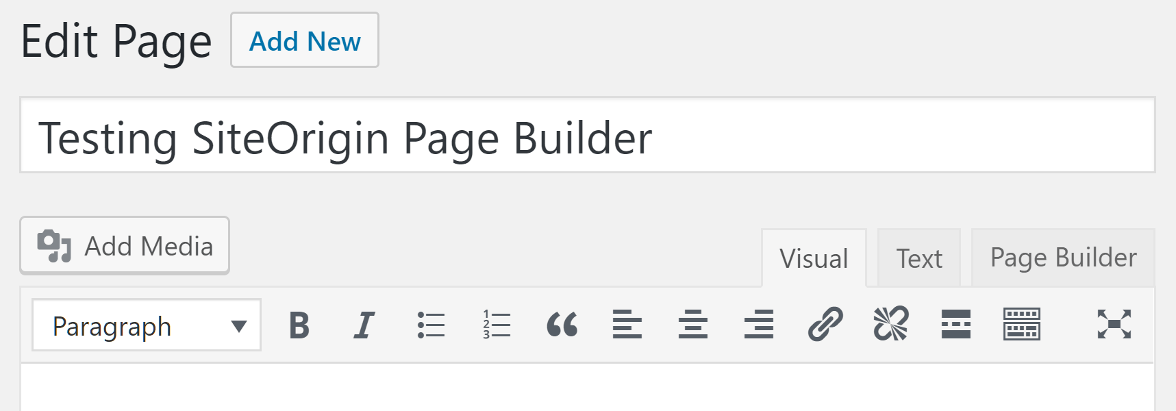 Page Builder Editor Buttons