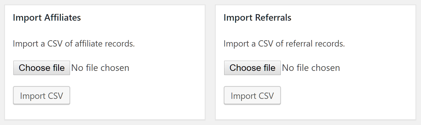 Bulk create new accounts via a CSV import