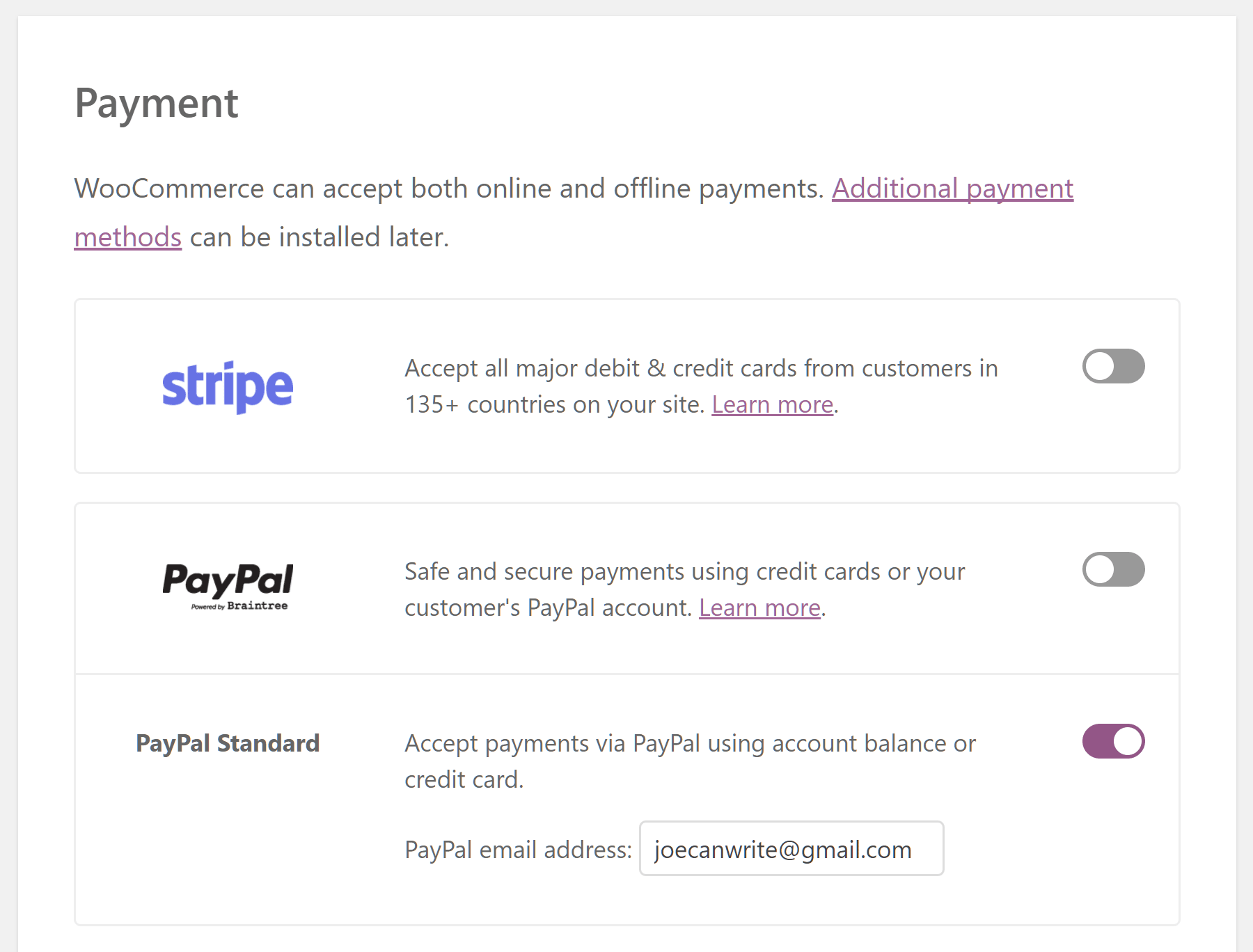 Setting up WooCommerce Payments