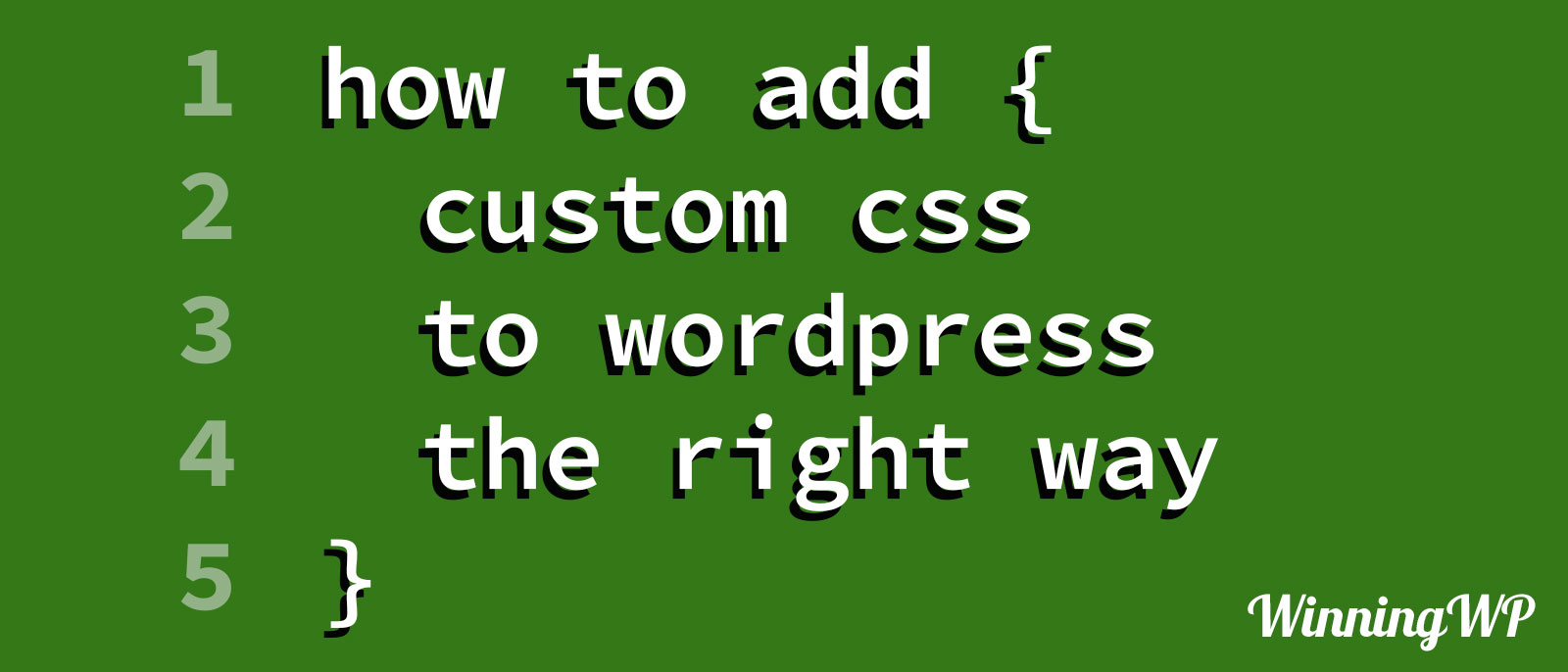 How to add CSS to WordPress