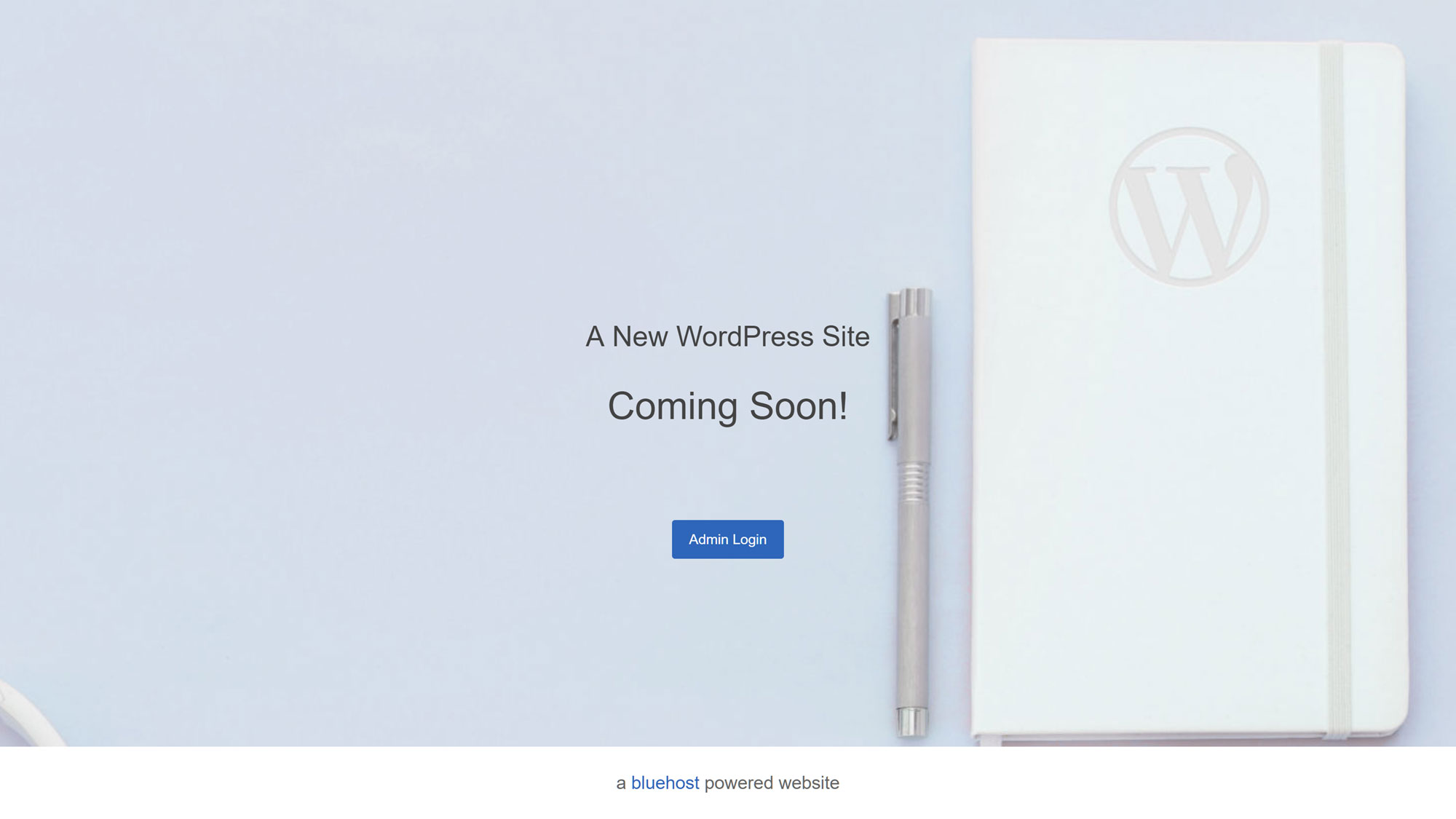 Bluehost Coming Soon Page