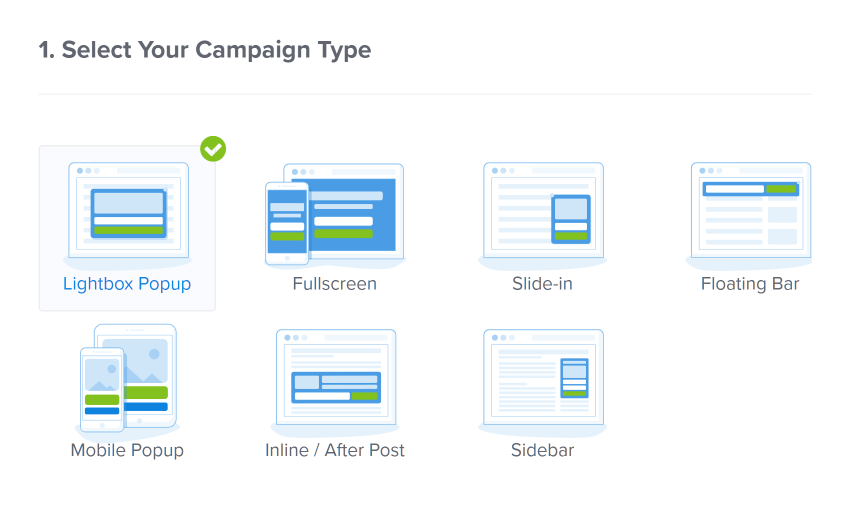 Select Campaign Screen