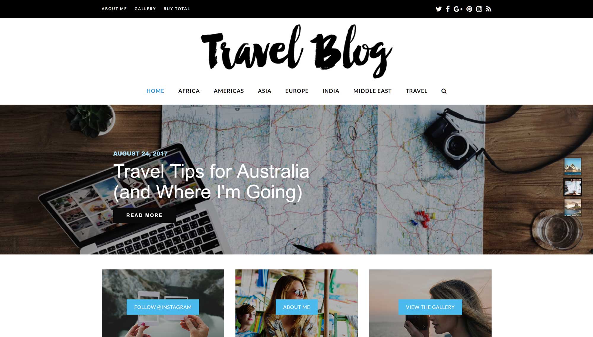 Total Travel Website Demo