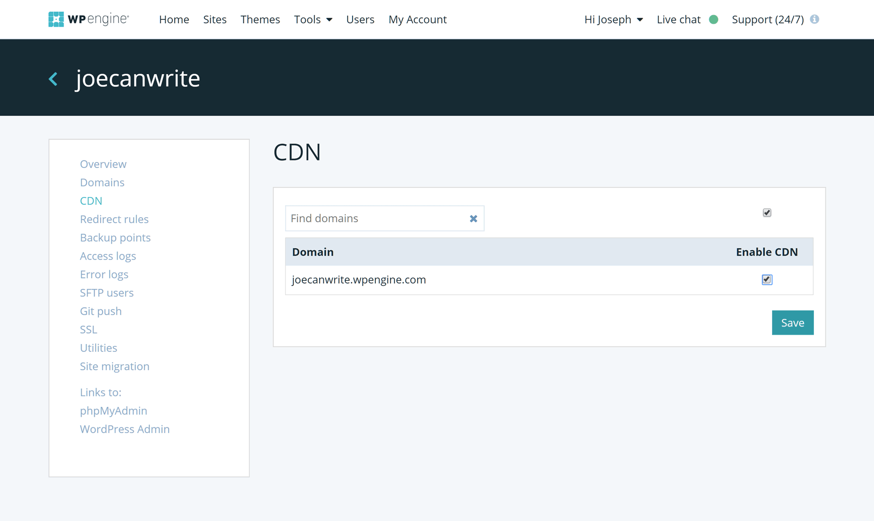 CDN Settings