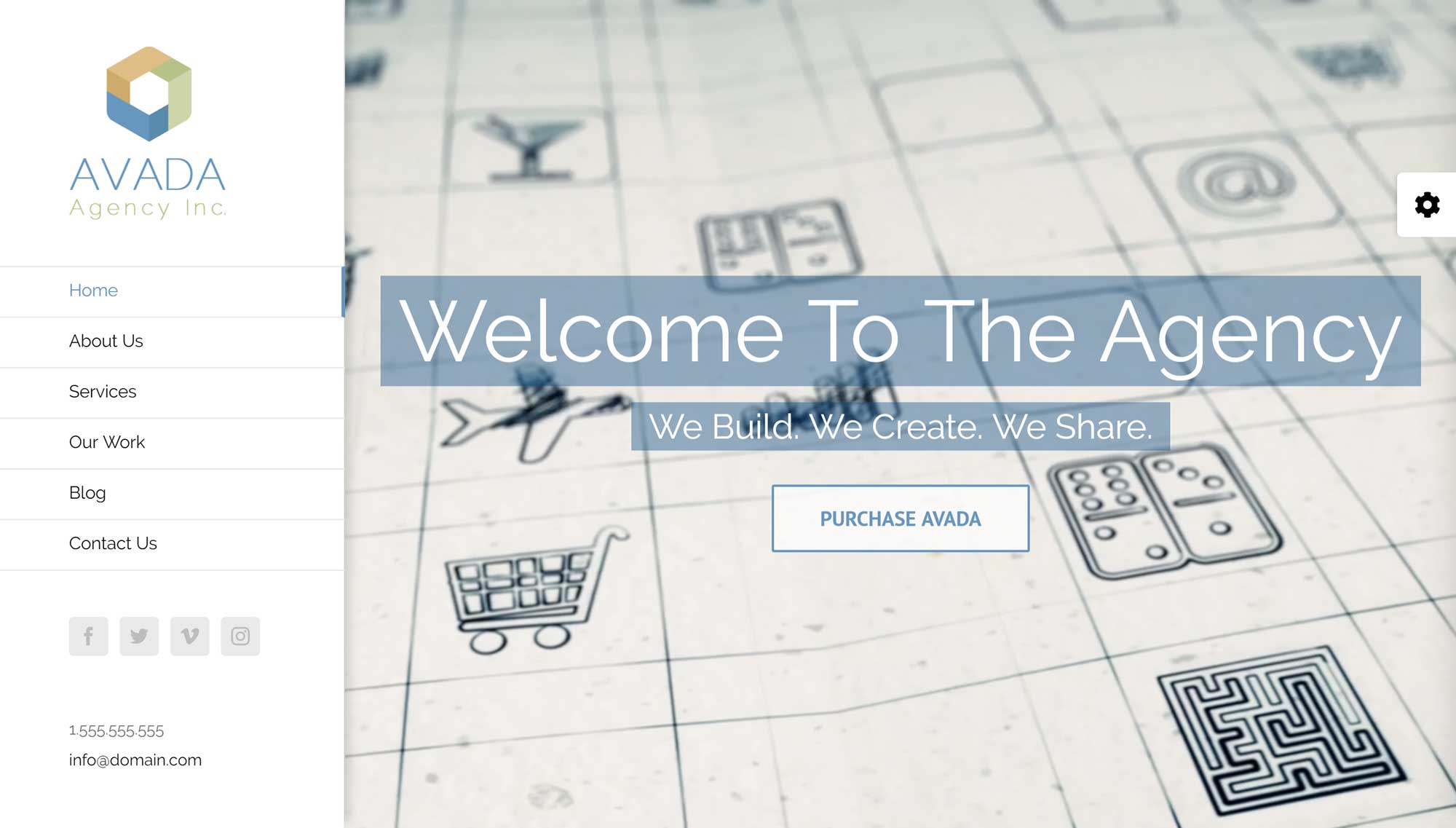 Avada Theme Agency Homepage Demo