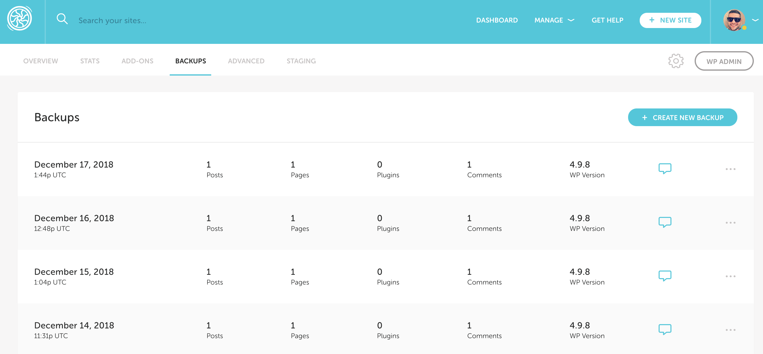 backups Flywheel