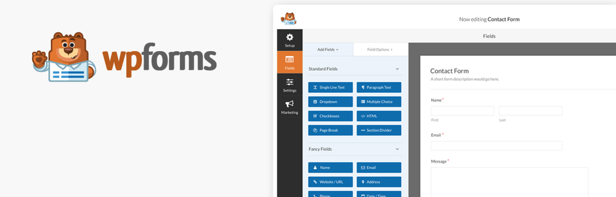 WPForms Lite Free Plugin Banner