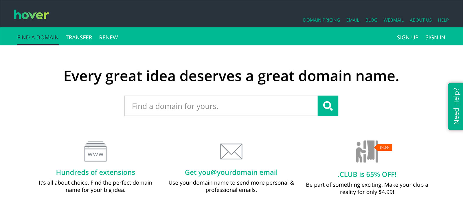 Hover Domains Review