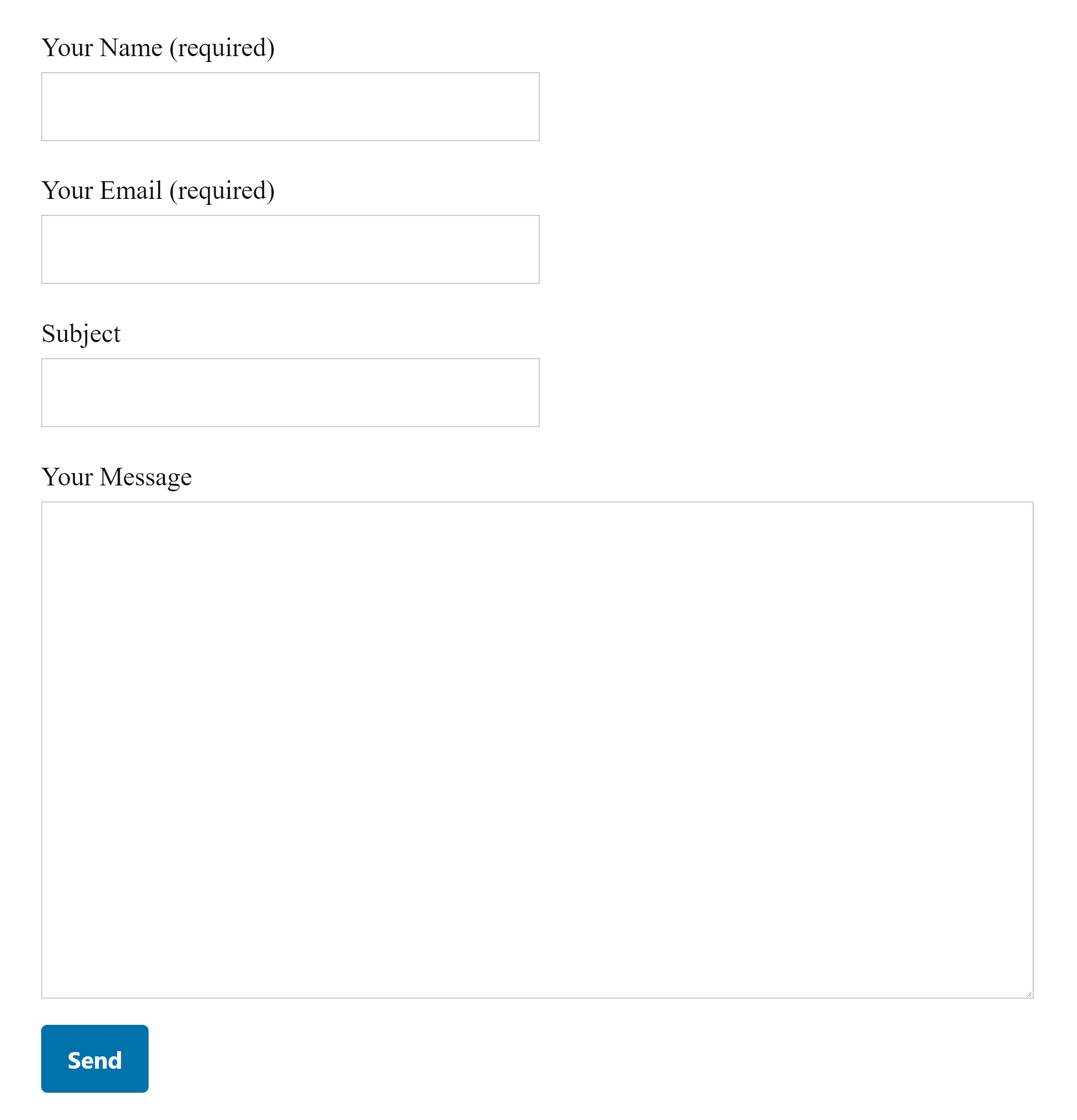 Contact Form 7 Example