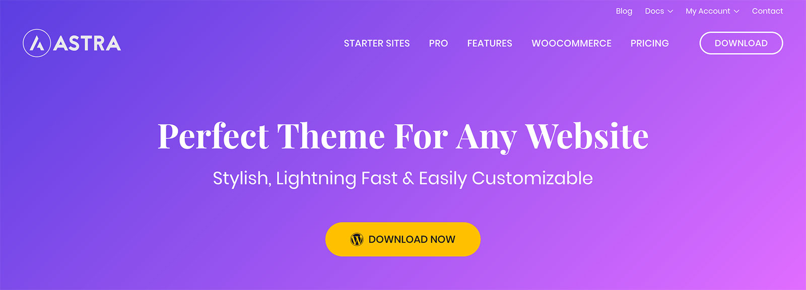 Astra WordPress Theme - Homepage
