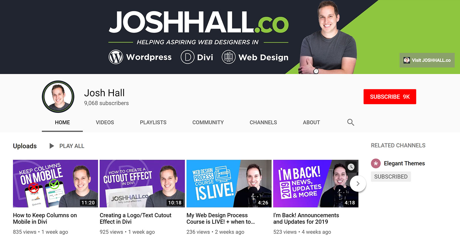 Josh Hall - YouTube Channel