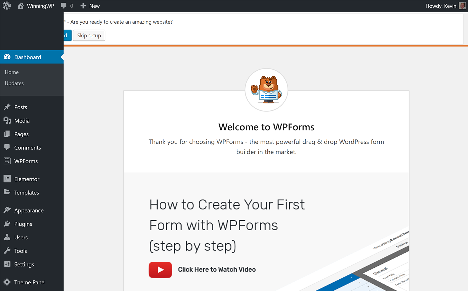 Getting Started with WP Forms