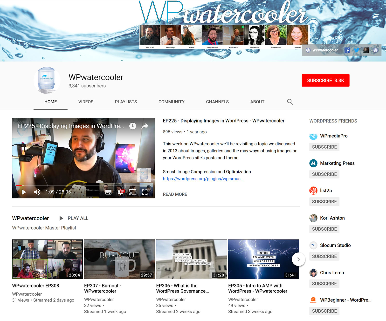 WPwatercooler - YouTube Channel
