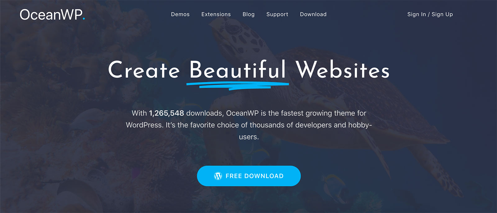 OceanWP WordPress Theme - Homepage