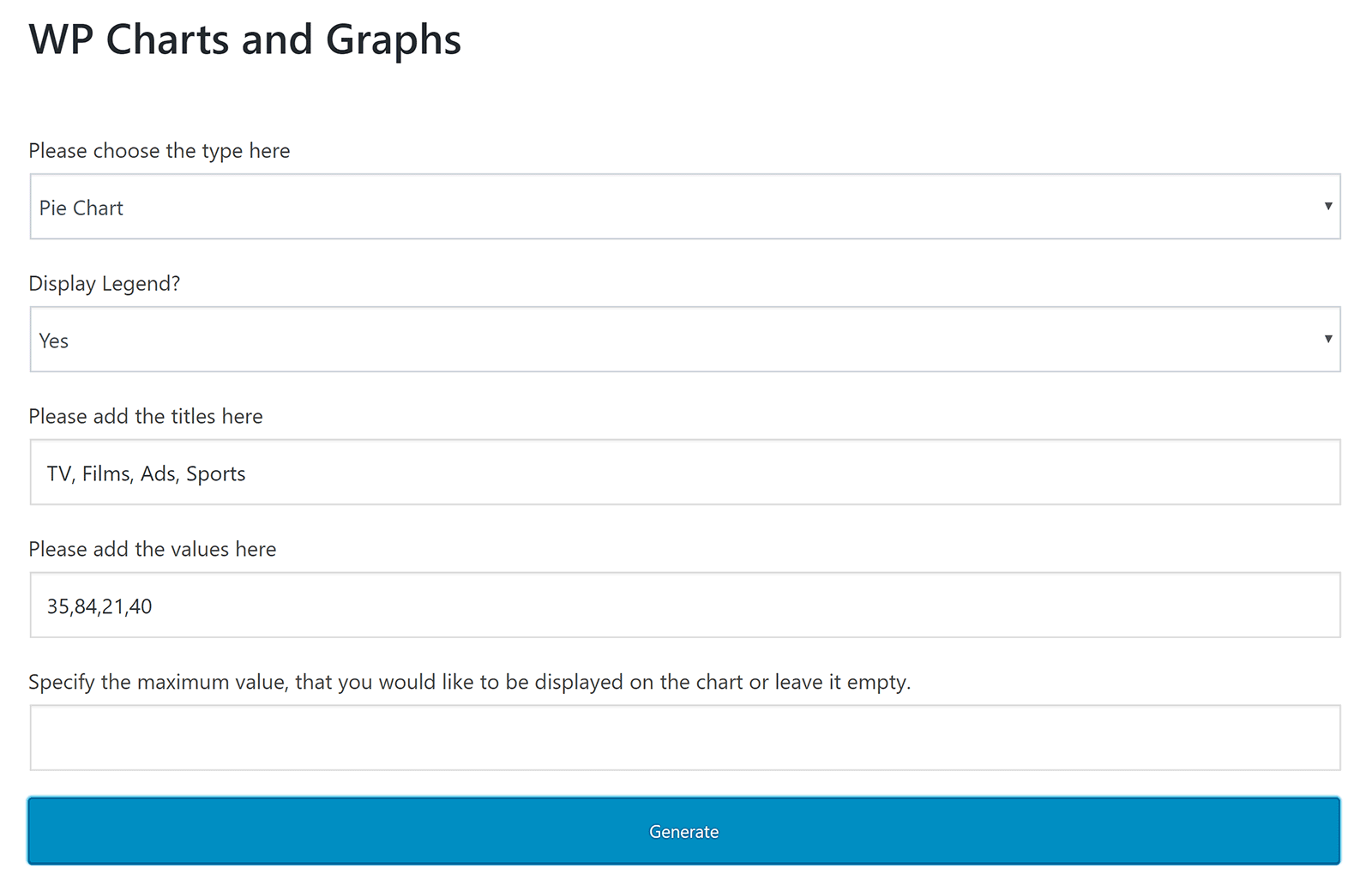 WP Charts & Graphs