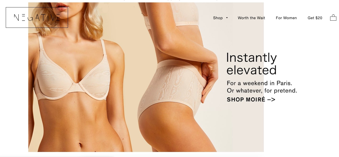 Negative Underwear boosts sales by 48% after upgrading to Shopify Plus -  Shopify Hong Kong SAR