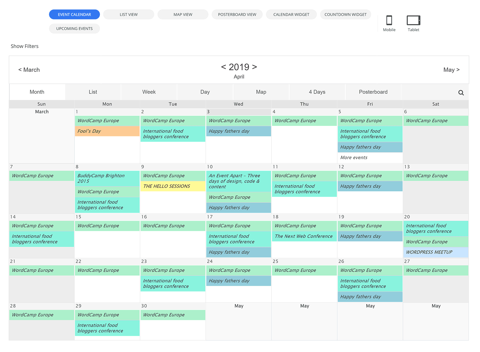 The Nine Best Event Calendar Plugins for WordPress Compared